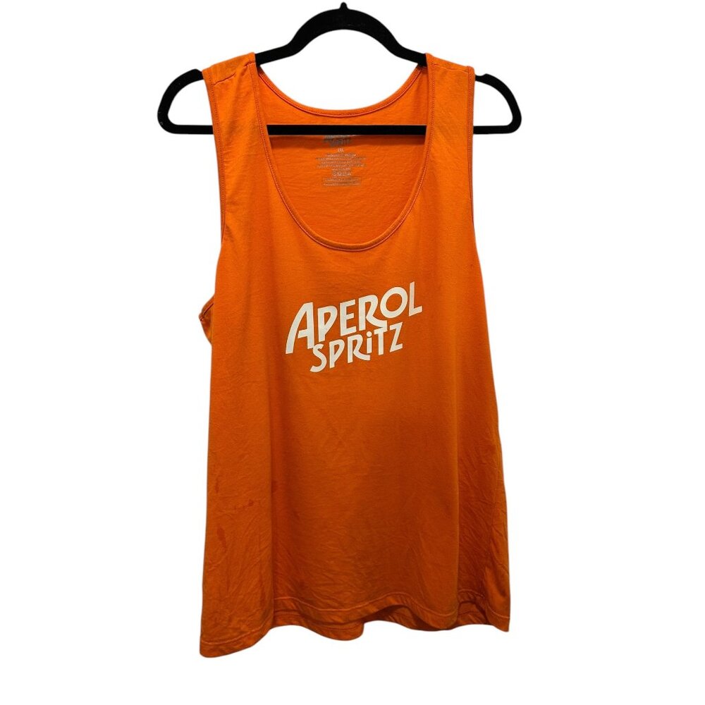 New Aperol Spritz Orange Logo Tank Top 2XL Unisex Cotton & Recycled Polyester Bl
